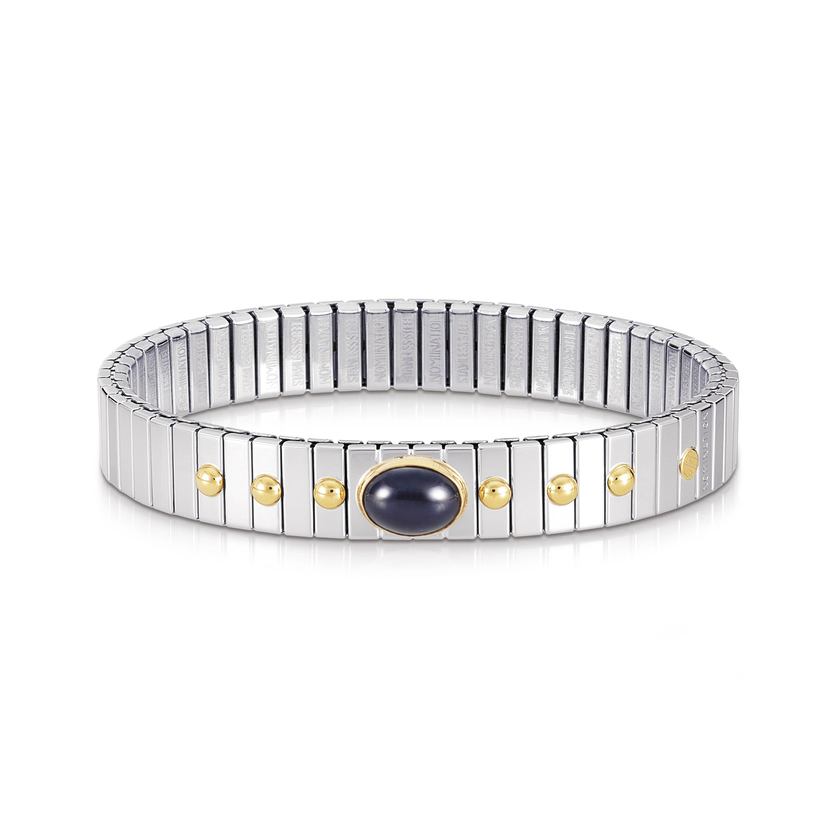 Nomination Armbander XTE MEDIUM Edelst, und 18K-Gold mit 1 Halbedelstein (008_SAPHIR)