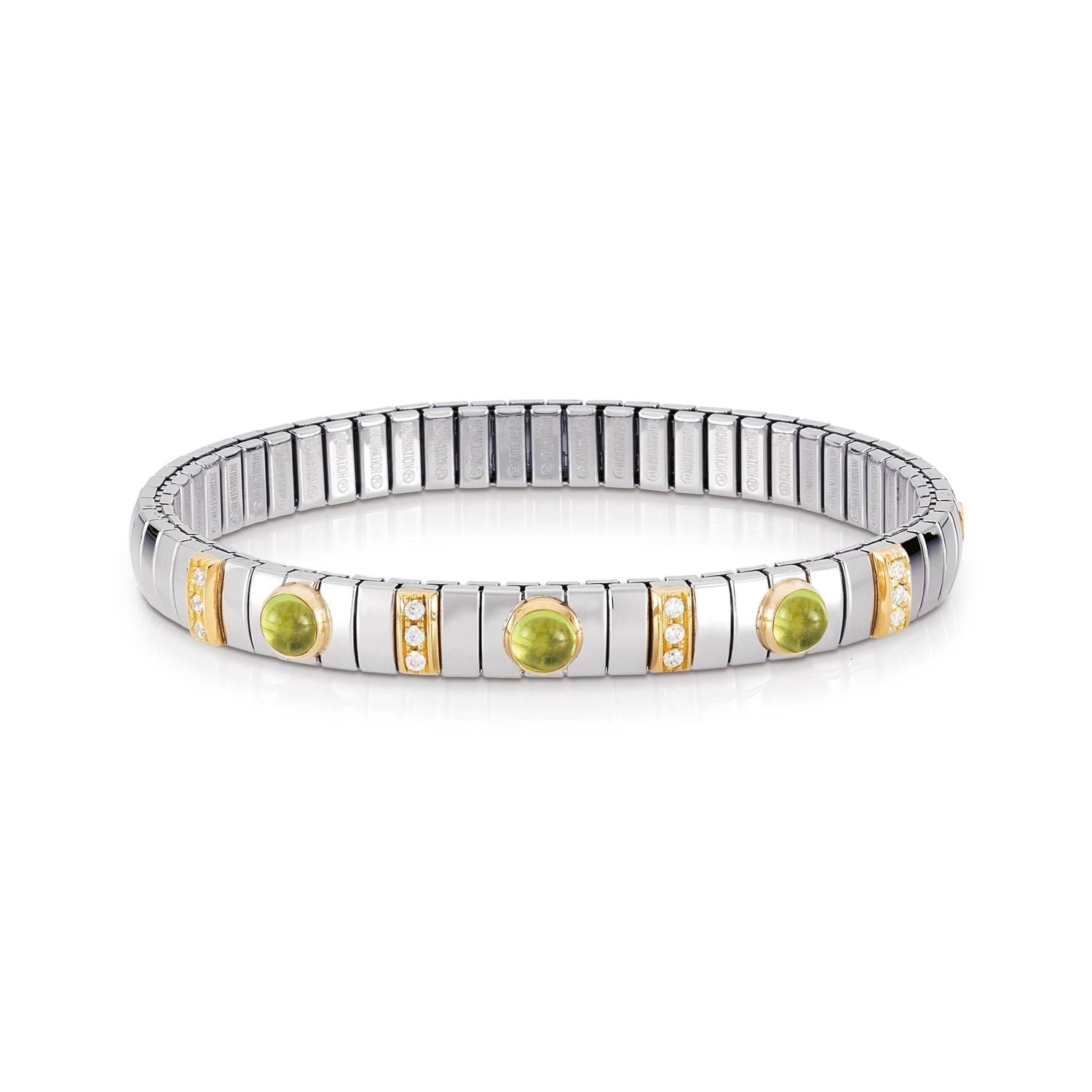 Nomination Armbander N,Y, SMALL Edelst,, 18K-Gold, Cub, Zirc und Halbedelsteine (005_PERIDOT)