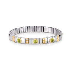 Nomination Armbander N,Y, SMALL Edelst,, 18K-Gold, Cub, Zirc und Halbedelsteine (005_PERIDOT)