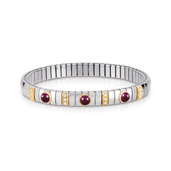 Nomination Armbander N,Y, SMALL Edelst,, 18K-Gold, Cub, Zirc und Halbedelsteine (010_RUBIN)