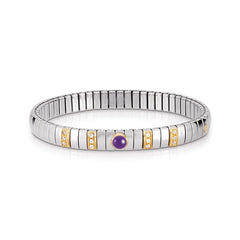 Nomination Armbander N,Y, SMALL Edelst,, 18K-Gold, Cub, Zirc und Halbedelsteine (002_AMETHYST)