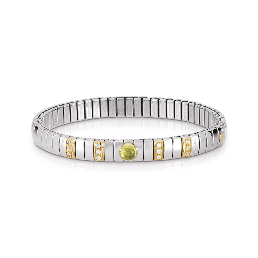 Nomination Armbander N,Y, SMALL Edelst,, 18K-Gold, Cub, Zirc und Halbedelsteine (005_PERIDOT)