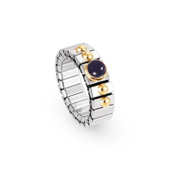 Nomination Ringe XTE SMALL aus Edelstahl und 18K-Gold sowie 1 Halbedelstein (004_IOLITH)