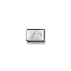 Nomination Composable Classic STERNZEICHEN Edelstahl, Cubic Zirkon und Silber 925 (09_Schutze)