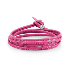 Nomination BON BON Armband aus Leder und Stahl (LANG) (011_Fuchsia)