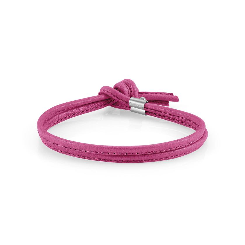 Nomination BON BON Armband aus Leder und Stahl (011_Fuchsia)