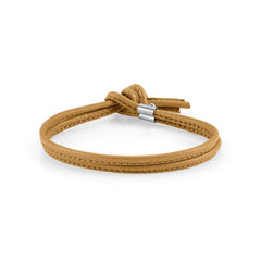 Nomination BON BON Armband aus Leder und Stahl (014_Haselnuss)