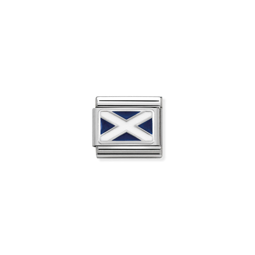 Nomination COMPOSABLE CLASSIC FLAGGEN EDELSTAHL, LACK UND SILBER 925 (01_Schottland)