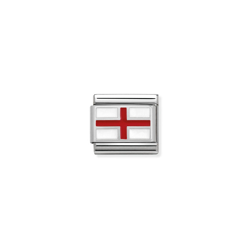 Nomination COMPOSABLE CLASSIC FLAGGEN EDELSTAHL, LACK UND SILBER 925 (03_England)