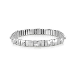 Nomination XTE Armband aus Edelstahl, Silber 925 und Jade (001_Grau)