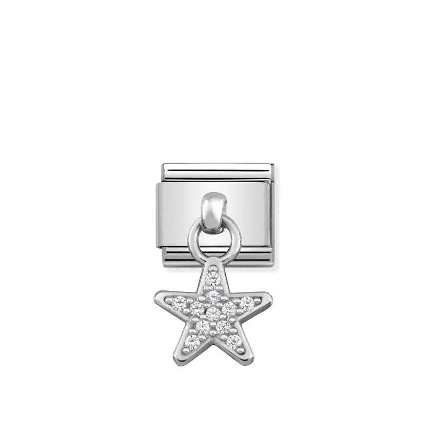 Nomination Composable Classic CHARMS Edelstahl und Silber 925 (05_Stern)