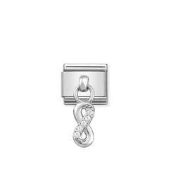 Nomination Composable Classic CHARMS Edelstahl und Silber 925 (10_Unendliche)