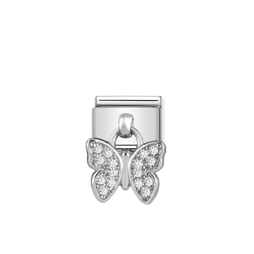 Nomination Composable Classic CHARMS Edelstahl und Silber 925 (16_Schmetterling)