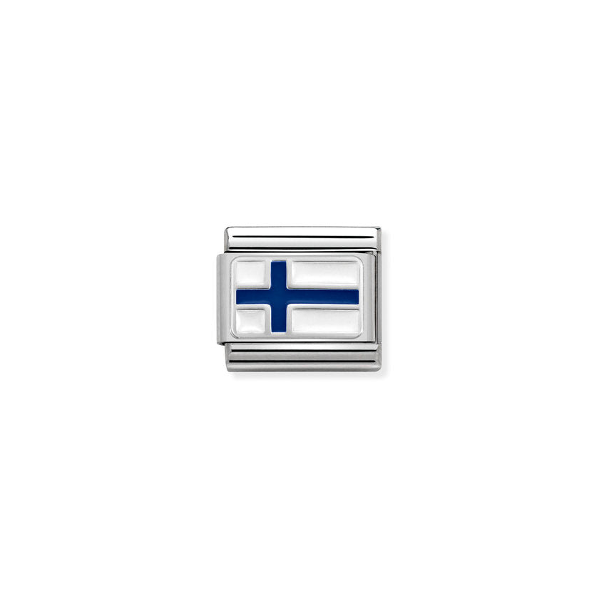 Nomination COMPOSABLE CLASSIC FLAGGEN EDELSTAHL, LACK UND SILBER 925 (10_Finland)