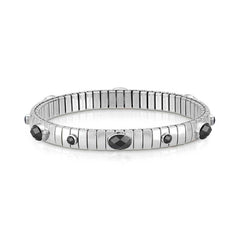 Nomination Armband XTE aus Edelstahl, 925er Silber und Edelsteinen (6P1G) (011_Schwarz)
