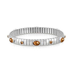 Nomination Armband XTE aus Edelstahl, 925er Silber und Edelsteinen (6P1G) (012_SMOKY)