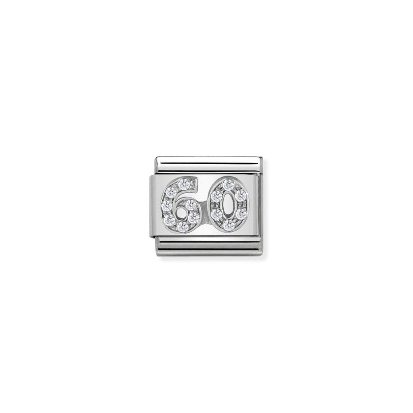 Nomination COMPOSABLE CLASSIC SYMBOLE Element aus Edelstahl, mit 925er Silber und Cubic Zirkonia verziert (24_60)