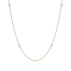 Nomination BELLA edition BLOOM Halskette aus 925er Silber und Kristallen (lang) (039_Kristall mit Rosegold-Verzieru)