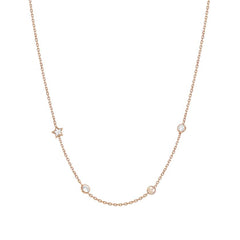 Nomination BELLA DREAM EDITION Halskette aus 925er Silber,  mit Edelsteinen und Kristallen verziert, (011_Rosevergoldet)