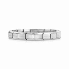 Nomination Bracciale Composable DOPPIA PIASTRA in acciaio (20_CLASSIC)