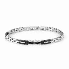 Nomination STRONG Armband aus Edelstahl, dazu ein mit Cubic Zirconia verziertes Schmuckelement (003_Mix 1)