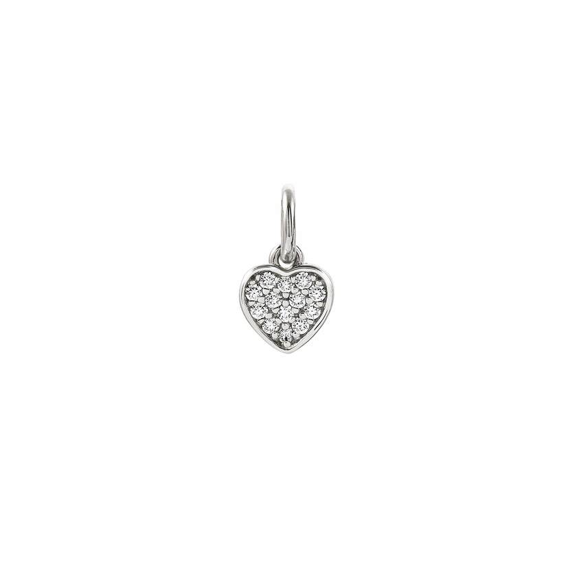 Nomination CHARMING Anhaenger aus 925er Silber, mit Cubic Zirconia verziert (011_Herz (Weiss, Silber))