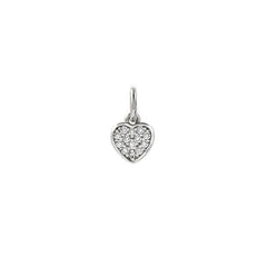 Nomination CHARMING Anhaenger aus 925er Silber, mit Cubic Zirconia verziert (011_Herz (Weiss, Silber))