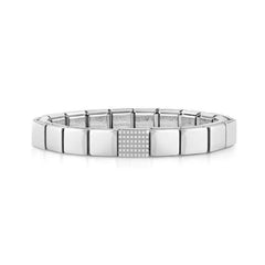 Nomination COMPOSABLE GLAM Armband aus Edelstahl (1 Symbol) (04_Gitter (klein))