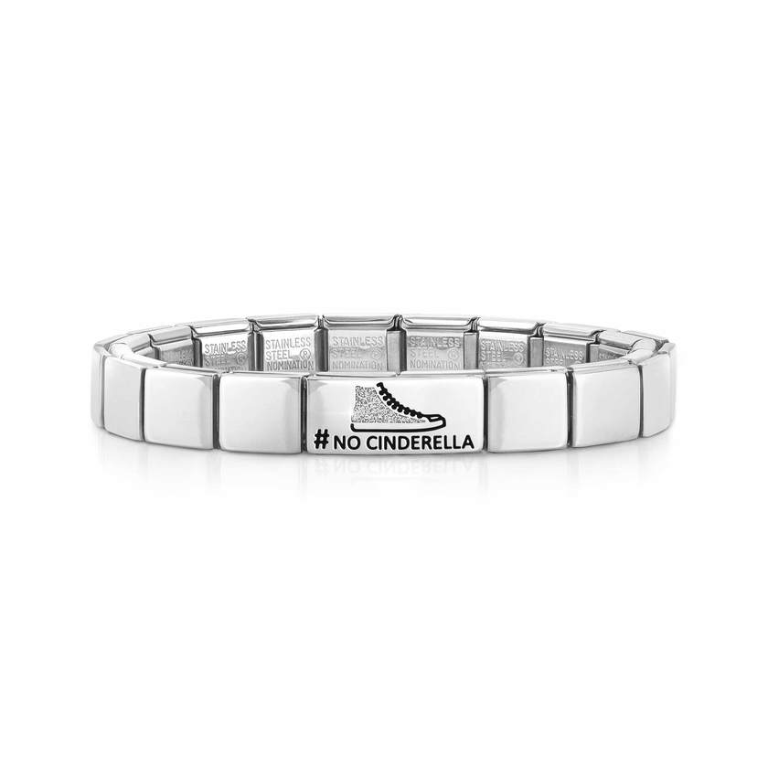 Nomination COMPOSABLE GLAM Armband aus Edelstahl (1 Symbol) (20_Doppel-Link No Cinderella)