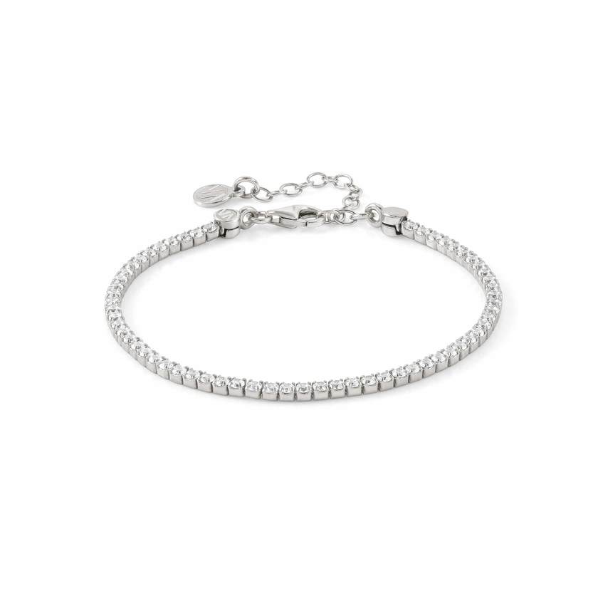 Nomination CHIC&CHARM Tennis-Armband aus 925er Silber, mit Cubic Zirkonia voll besetzt (010_(Silber))