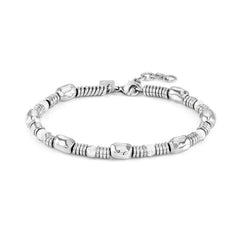 Nomination INSTINCT STONES EDITION Armband aus Edelstahl- und Edelsteinperlen (Durch, 6 mm) (046_Howlith)