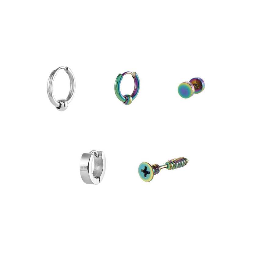 Nomination BEYOND Kit 5 Stk Ohrschmuck aus Edelstahl (001_Edelstahl)