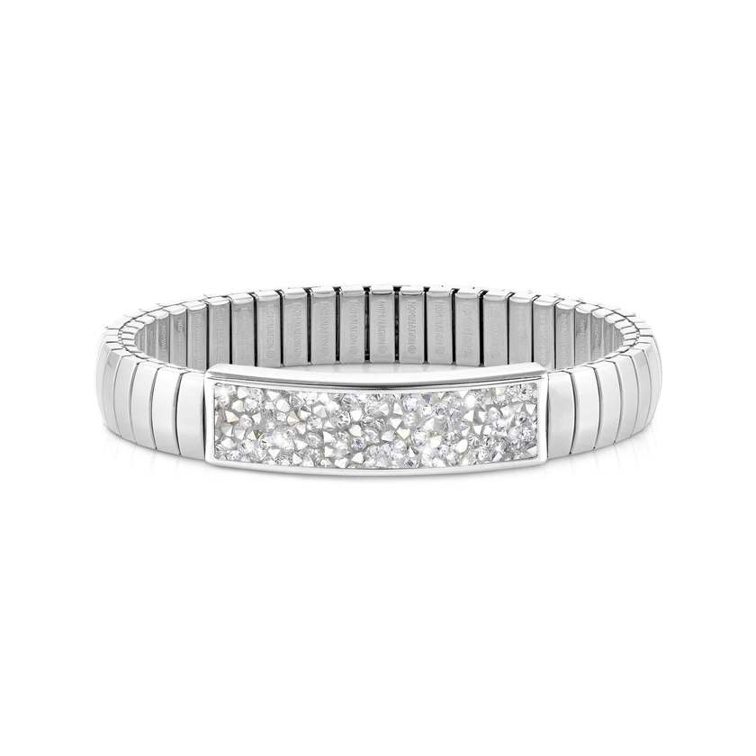 Nomination XTE Armband (Medium) aus Edelstahl, mit Crystal Rock verziert (032_(SILVER))