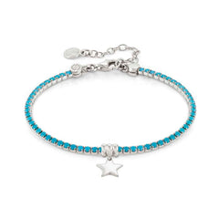 Nomination CHIC&CHARM COLORS EDITION Armband aus 925er Silber, mit Cubic Zirkonia verziert (030_(Stern, Tuerkis))