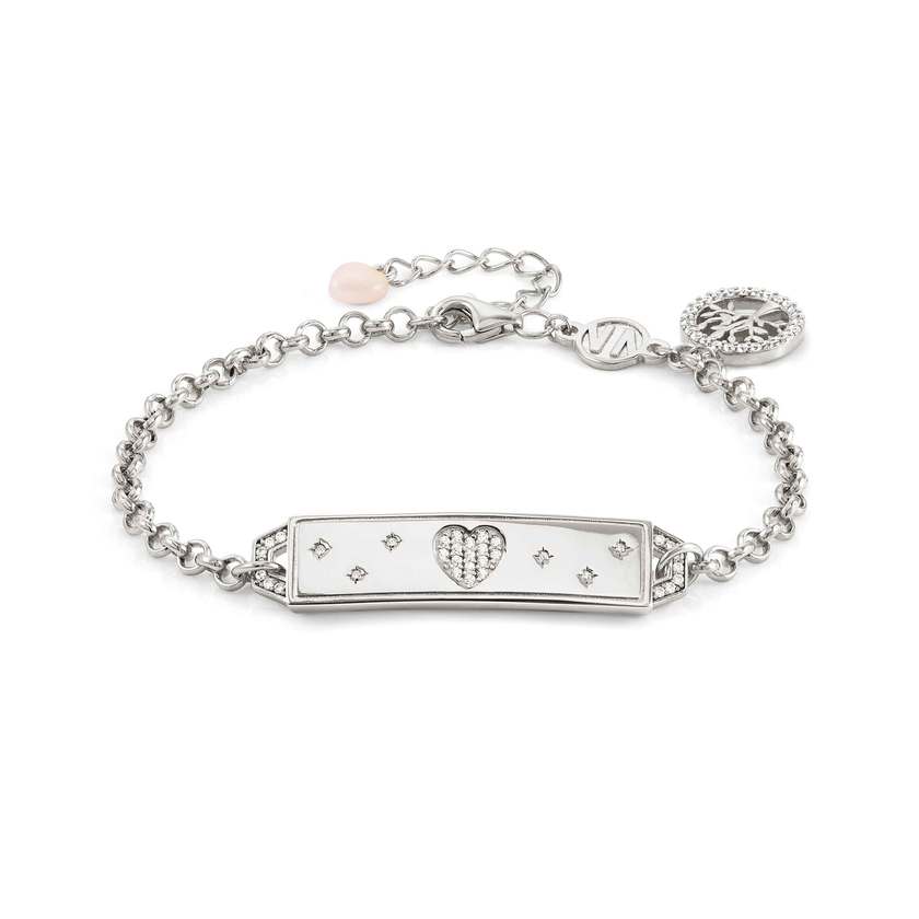 Nomination TALISMANI Armband aus 925er Silber, mit Cubic Zirkonia und Edelsteinen verziert (021_(Let there be love,,,))