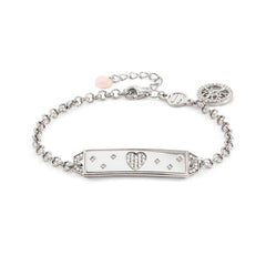 Nomination TALISMANI Armband aus 925er Silber, mit Cubic Zirkonia und Edelsteinen verziert (021_(Let there be love,,,))