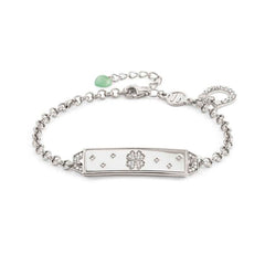 Nomination TALISMANI Armband aus 925er Silber, mit Cubic Zirkonia und Edelsteinen verziert (022_(May luck be on,,,))
