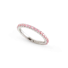 Nomination LOVELIGHT Ring aus 925er Silber, mit Cubic Zirkonia verziert (017_(Rosa, Silber)-005_Grosse 13)