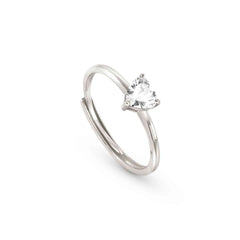 Nomination SWEETROCK SPARKLING LOVE Ring aus 925er Silber, mit Cubic Zirkonia verziert (010_(Silber))