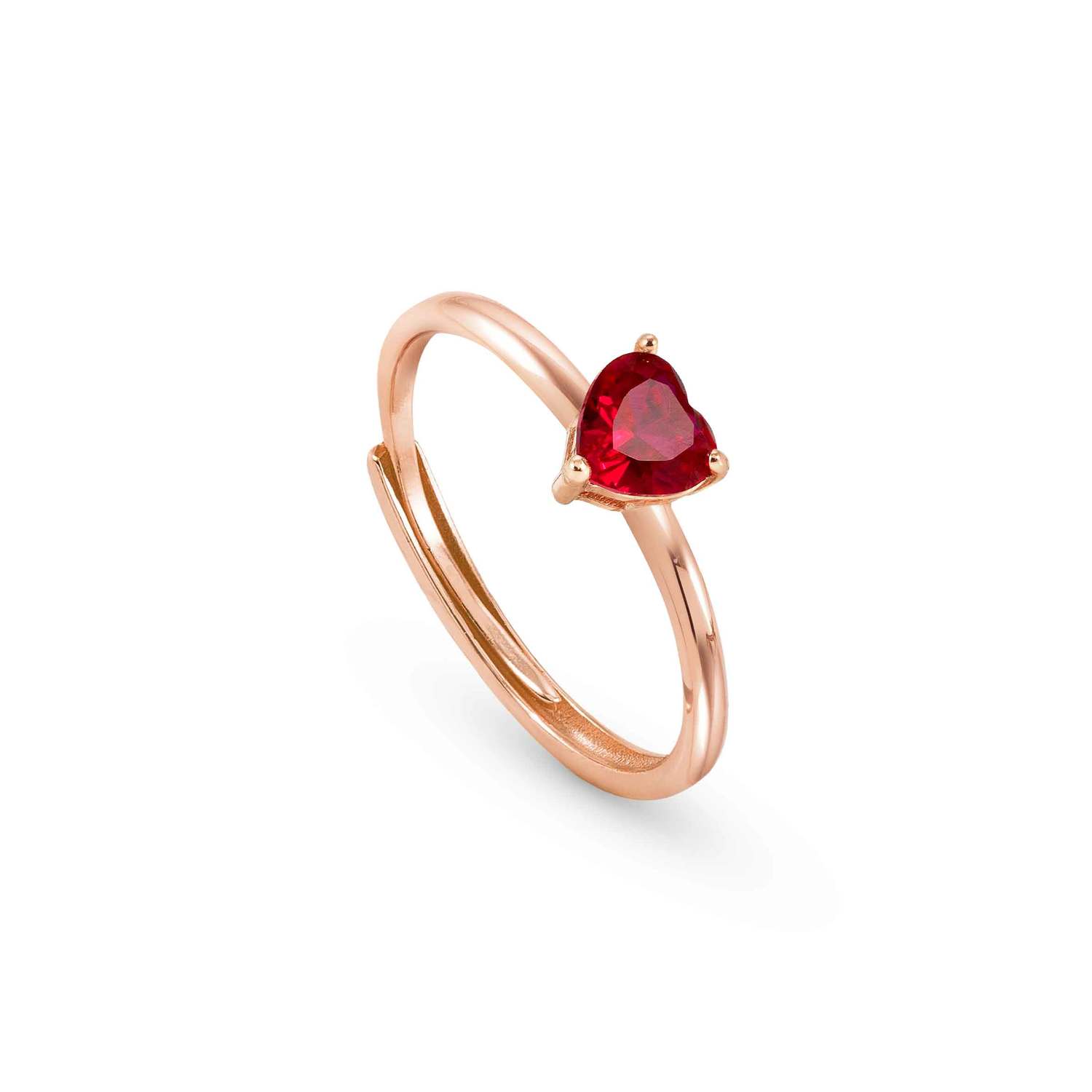 Nomination SWEETROCK SPARKLING LOVE Ring aus 925er Silber, mit Cubic Zirkonia verziert (011_Rosevergoldet)