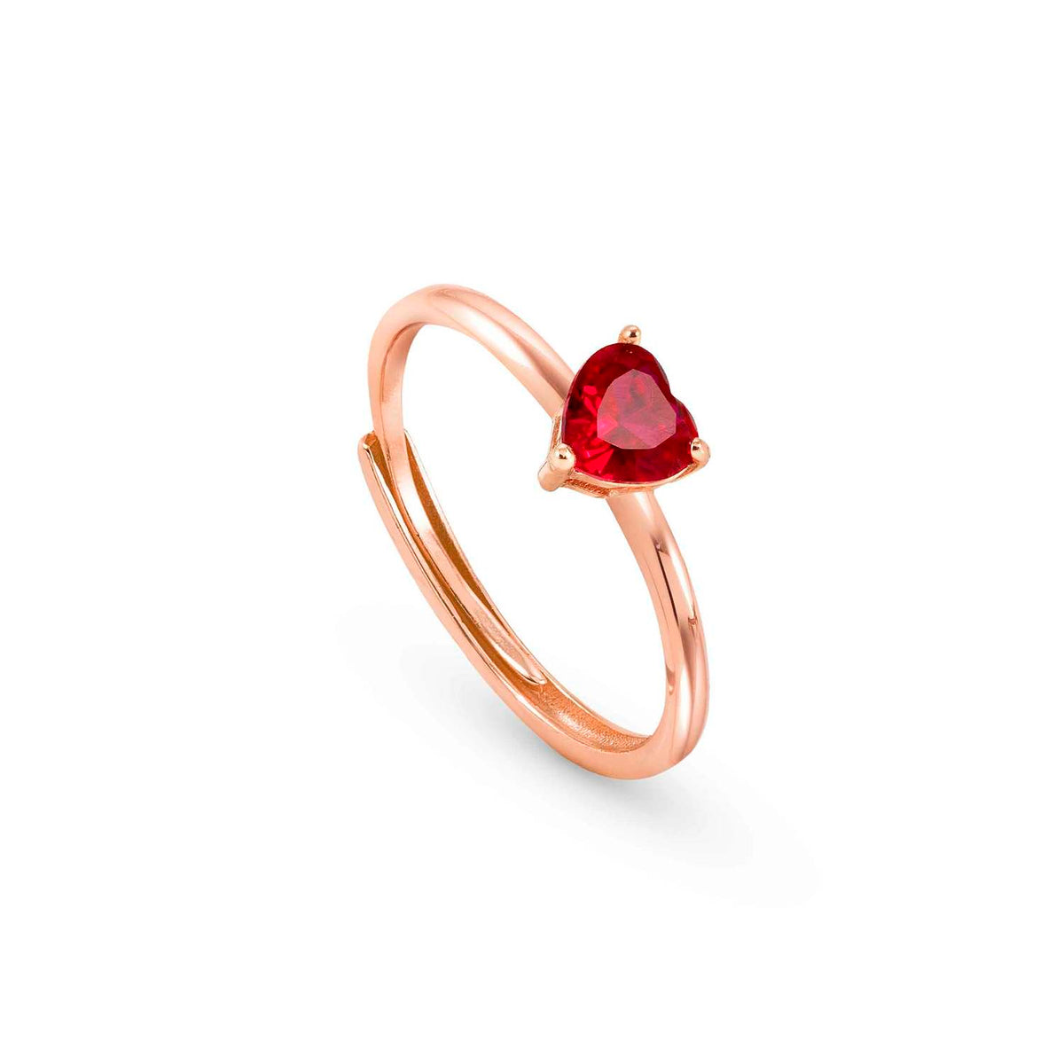 Nomination SWEETROCK SPARKLING LOVE Ring aus 925er Silber, mit Cubic Zirkonia verziert (011_Rosevergoldet)