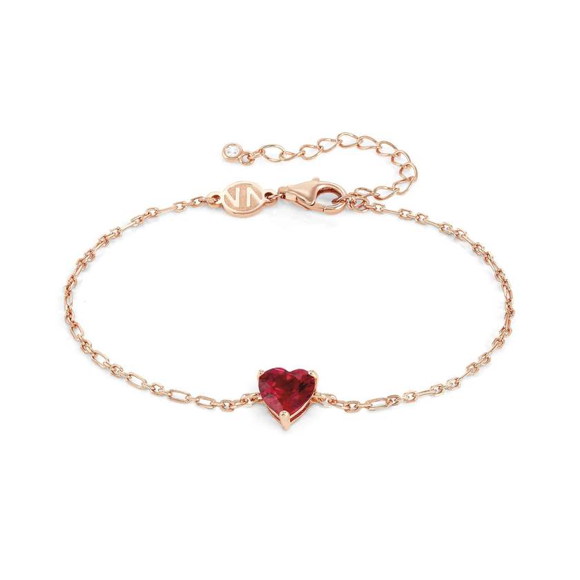 Nomination SWEETROCK SPARKLING LOVE Armband aus 925er Silber, mit Cubic Zirkonia verziert (011_Rosevergoldet)