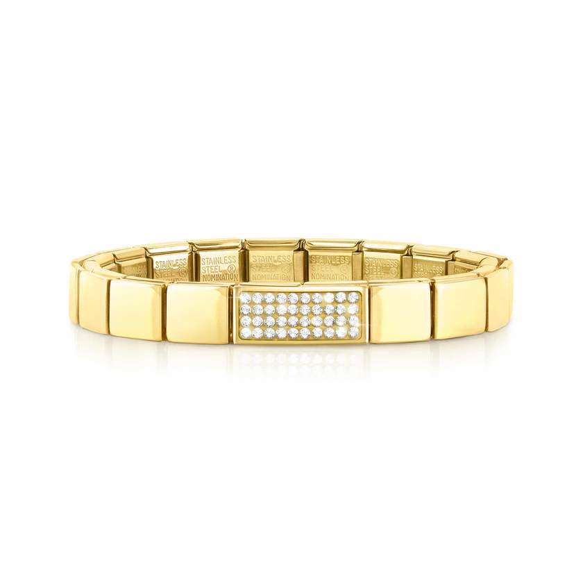 Nomination COMPOSABLE GLAM Armband aus Edelstahl (1 Symbol), gelbgold PVD-beschichtet (23-23)