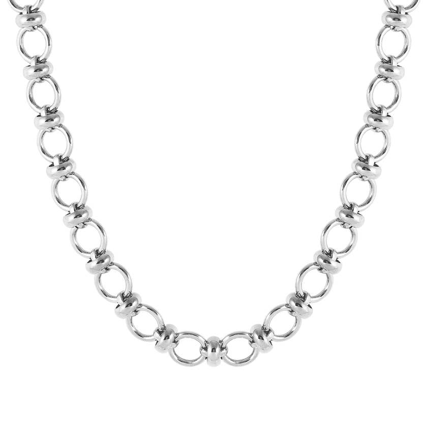 Nomination UNCONDITIONALLY Halskette (L: 95 cm) aus Edelstahl, mit Cubic Zirkonia verziert (001_Edelstahl)