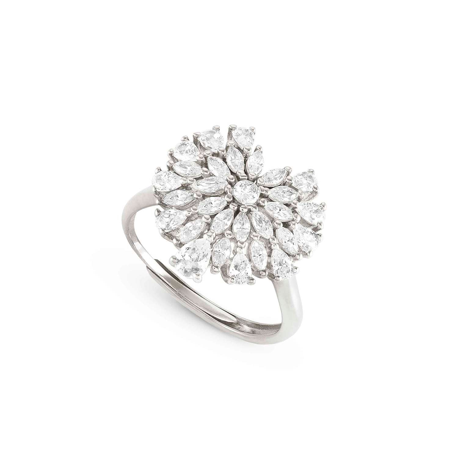 Nomination RAYOFLIGHT Ring aus 925er Silber, mit Cubic Zirkonia besetzt (004_Herz)