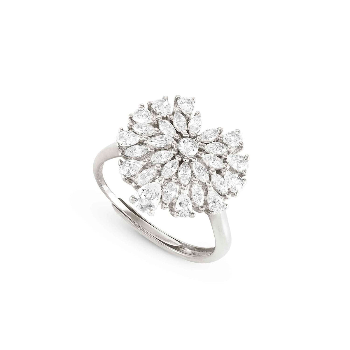 Nomination RAYOFLIGHT Ring aus 925er Silber, mit Cubic Zirkonia besetzt (004_Herz)