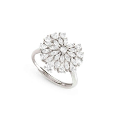 Nomination RAYOFLIGHT Ring aus 925er Silber, mit Cubic Zirkonia besetzt (004_Herz)