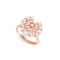 Nomination RAYOFLIGHT Ring aus 925er Silber, mit Cubic Zirkonia besetzt (005_Herz (Rosegold))