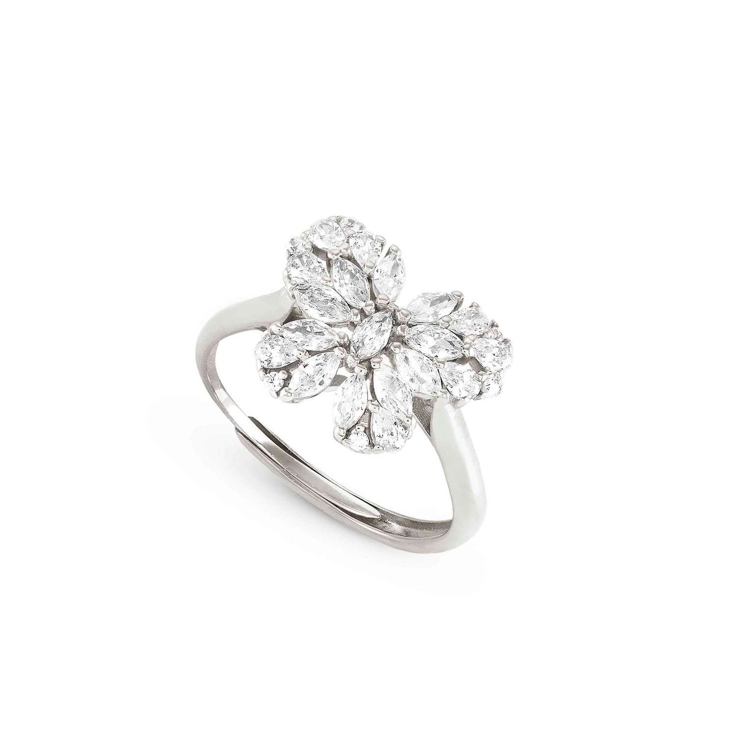 Nomination RAYOFLIGHT Ring aus 925er Silber, mit Cubic Zirkonia besetzt (040_(Schmetterling))