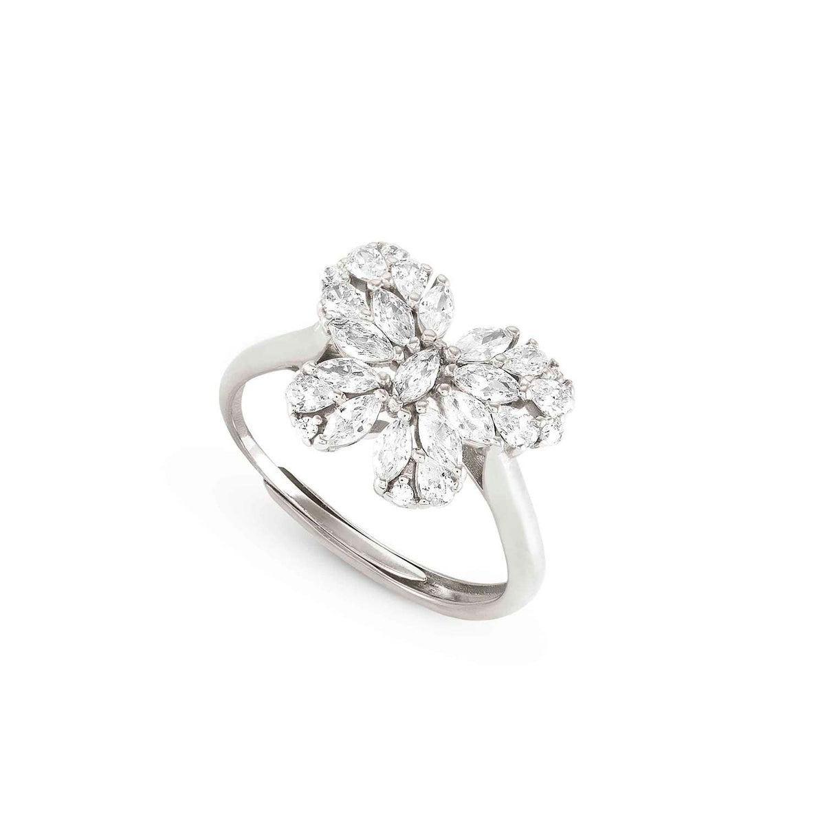Nomination RAYOFLIGHT Ring aus 925er Silber, mit Cubic Zirkonia besetzt (040_(Schmetterling))